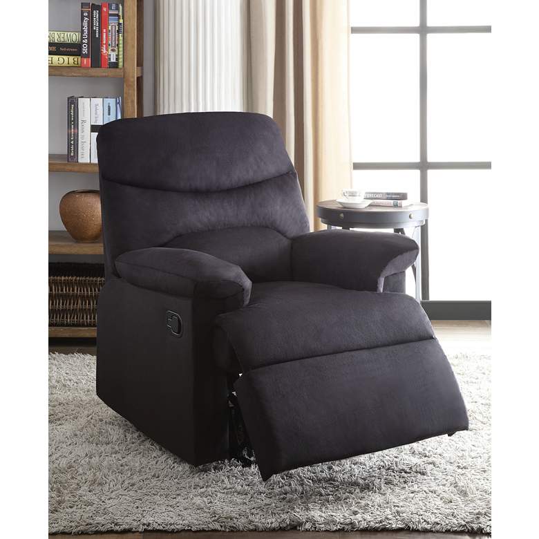 Image 1 Arcadia Black Woven Fabric Adjustable Recliner