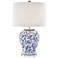 Arcadia Blue and White Ceramic Jar Table Lamp
