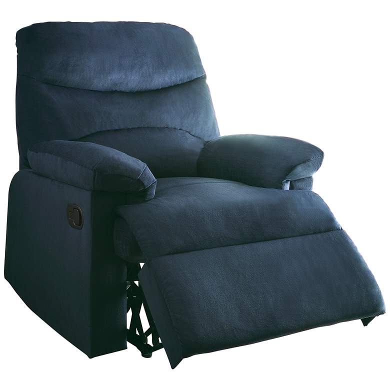 Image 2 Arcadia Blue Woven Fabric Adjustable Recliner