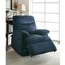 1_Arcadia Blue Woven Fabric Adjustable Recliner