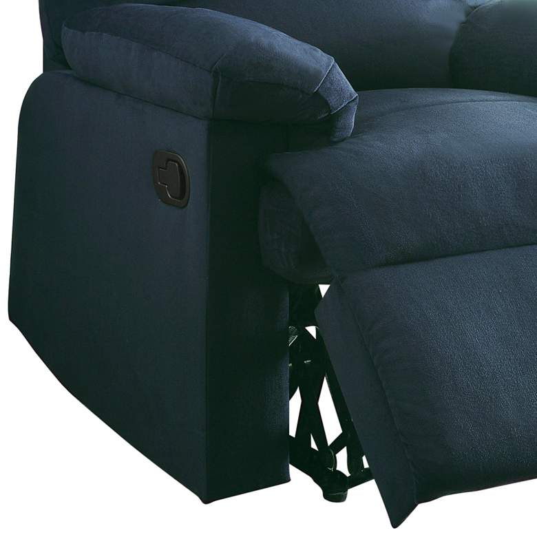 Image 3 Arcadia Blue Woven Fabric Adjustable Recliner more views