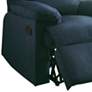 3_Arcadia Blue Woven Fabric Adjustable Recliner more views