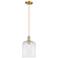 Arcadia Bridal Veil 8"W Bronze Cord Mini Pendant w/ Clear Shade