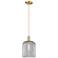 Arcadia Bridal Veil 8"W Bronze Cord Mini Pendant w/ Light Smoke Shade