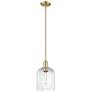 Arcadia Bridal Veil 8"W Bronze Stem Mini Pendant w/ Seedy Shade