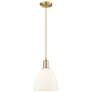 1_Arcadia Bristol 9"W Bronze Cord Mini Pendant w/ Matte White Shade