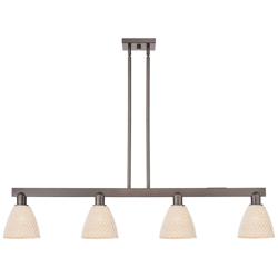 Arcadia Bristol Natural 52"W 4 Light Oiled Bronze Stem Island Light