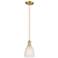 Arcadia Brookfield 6"W Bronze Cord Mini Pendant w/ White Shade