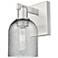 Arcadia Caledonia 11"H Brushed Satin Nickel Sconce With Charcoal Shade
