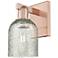 Arcadia Caledonia 11" High Antique Copper Sconce With Mica Shade
