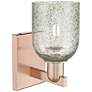 2_Arcadia Caledonia 11" High Antique Copper Sconce With Mica Shade more views