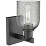 2_Arcadia Caledonia 11" High Matte Black Sconce With Charcoal Shade more views