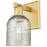 1_Arcadia Caledonia 11" High Satin Gold Sconce With Mica Shade