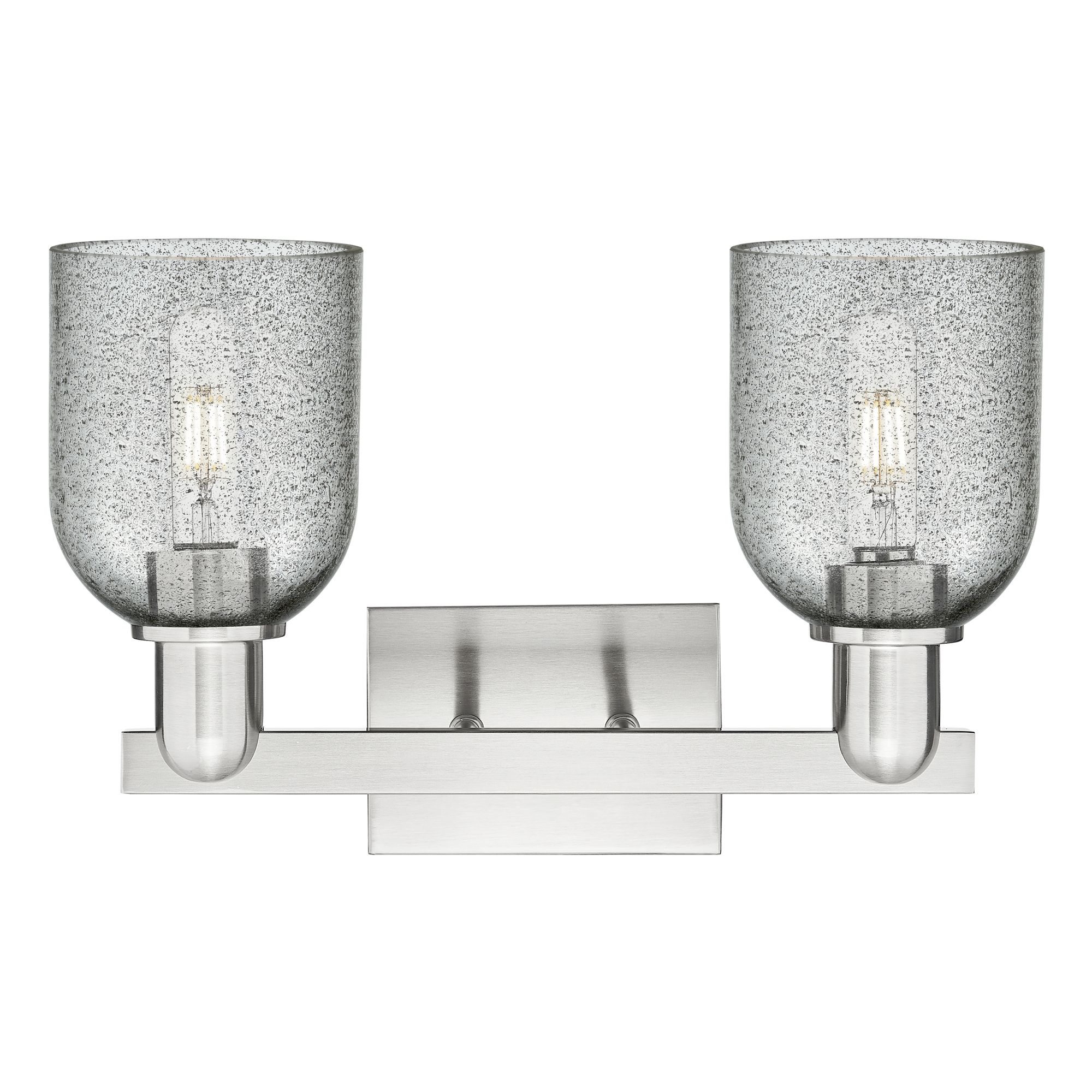 Image 2 Arcadia Caledonia 16"W 2 Light Gold Vanity Light w/ Charcoal Shade more views