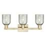 2_Arcadia Caledonia 24"W 3 Light Brass Vanity Light With Mica Shade more views