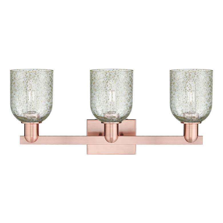 Image 2 Arcadia Caledonia 24"W 3 Light Copper Vanity Light With Mica Shade more views