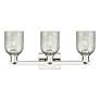 2_Arcadia Caledonia 24"W 3-Lt Polished Nickel Bath Light w/ Mica Shade more views