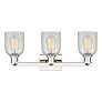 2_Arcadia Caledonia 24"W 3-Lt Polished Nickel Vanity w/ Mouchette Shade more views