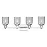 2_Arcadia Caledonia 32"W 4 Light Chrome Vanity Light w/ Charcoal Shade more views