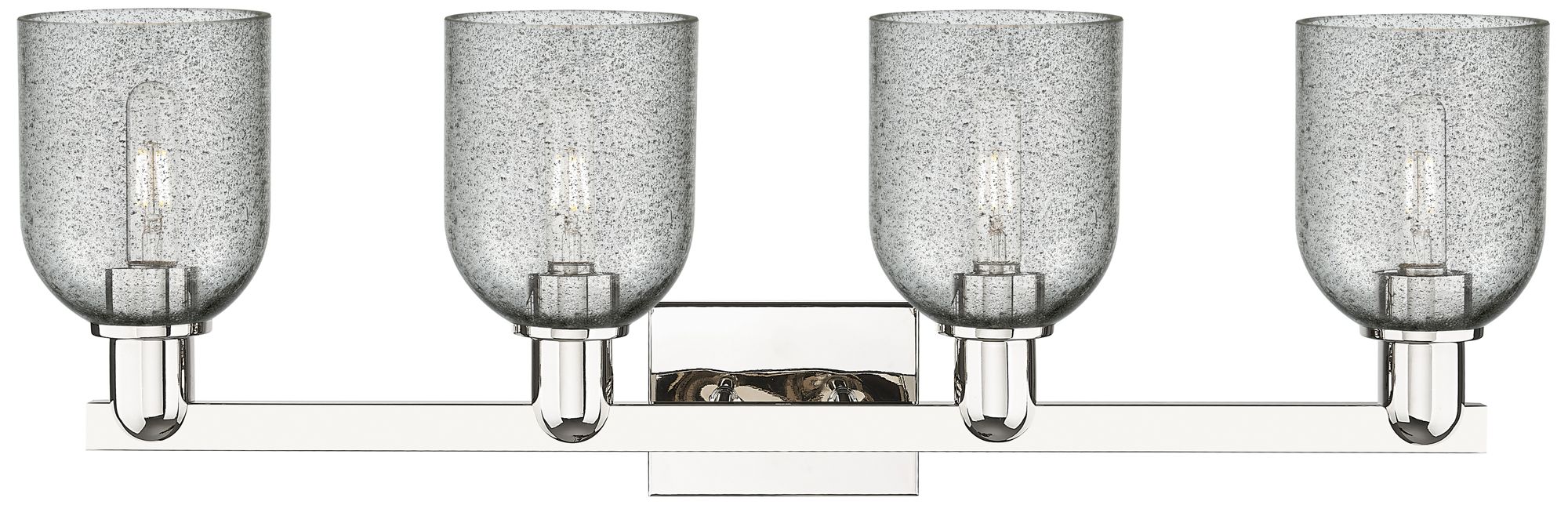 Image 2 Arcadia Caledonia 32"W 4-Lt Polished Nickel Vanity w/ Charcoal Shade more views