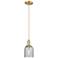 Arcadia Caledonia 5"W Bronze Cord Mini Pendant w/ Charcoal Shade