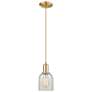 Arcadia Caledonia 5"W Bronze Cord Mini Pendant w/ Mouchette Shade