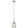 1_Arcadia Caledonia 5"W Brushed Nickel Stem Mini Pendant w/ Mica Shade