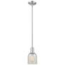 1_Arcadia Caledonia 5"W Brushed Nickel Stem Pendant w/ Mouchette Shade