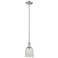 Arcadia Caledonia 5"W Brushed Nickel Stem Pendant w/ Mouchette Shade