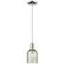Arcadia Caledonia 5"W Chrome Cord Hung Mini Pendant w/ Mica Shade