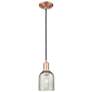 1_Arcadia Caledonia 5"W Copper Cord Hung Mini Pendant With Mica Shade