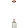 Arcadia Caledonia 5"W Copper Cord Hung Mini Pendant With Mica Shade