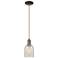 Arcadia Caledonia 5"W Oiled Bronze Cord Pendant w/ Mouchette Shade