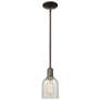 Arcadia Caledonia 5"W Oiled Bronze Stem Pendant w/ Mouchette Shade
