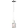1_Arcadia Caledonia 5"W Polished Nickel Stem Pendant w/ Mouchette Shade