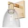 Arcadia Castile 11" High Champagne Bronze Sconce With Clear Shade