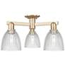 Arcadia Castile 24"W 3 Light Bronze Semi.Flush Mount w/ Clear Shade