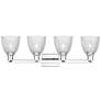 2_Arcadia Castile 33"W 4 Light Chrome Vanity Light w/ Clear Shade more views