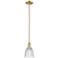 Arcadia Castile 6"W Champagne Bronze Stem Mini Pendant w/ Clear Shade
