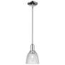 Arcadia Castile 6"W Chrome Stem Hung Mini Pendant w/ Clear Shade