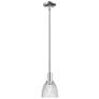 1_Arcadia Castile 6"W Polished Nickel Stem Mini Pendant w/ Clear Shade