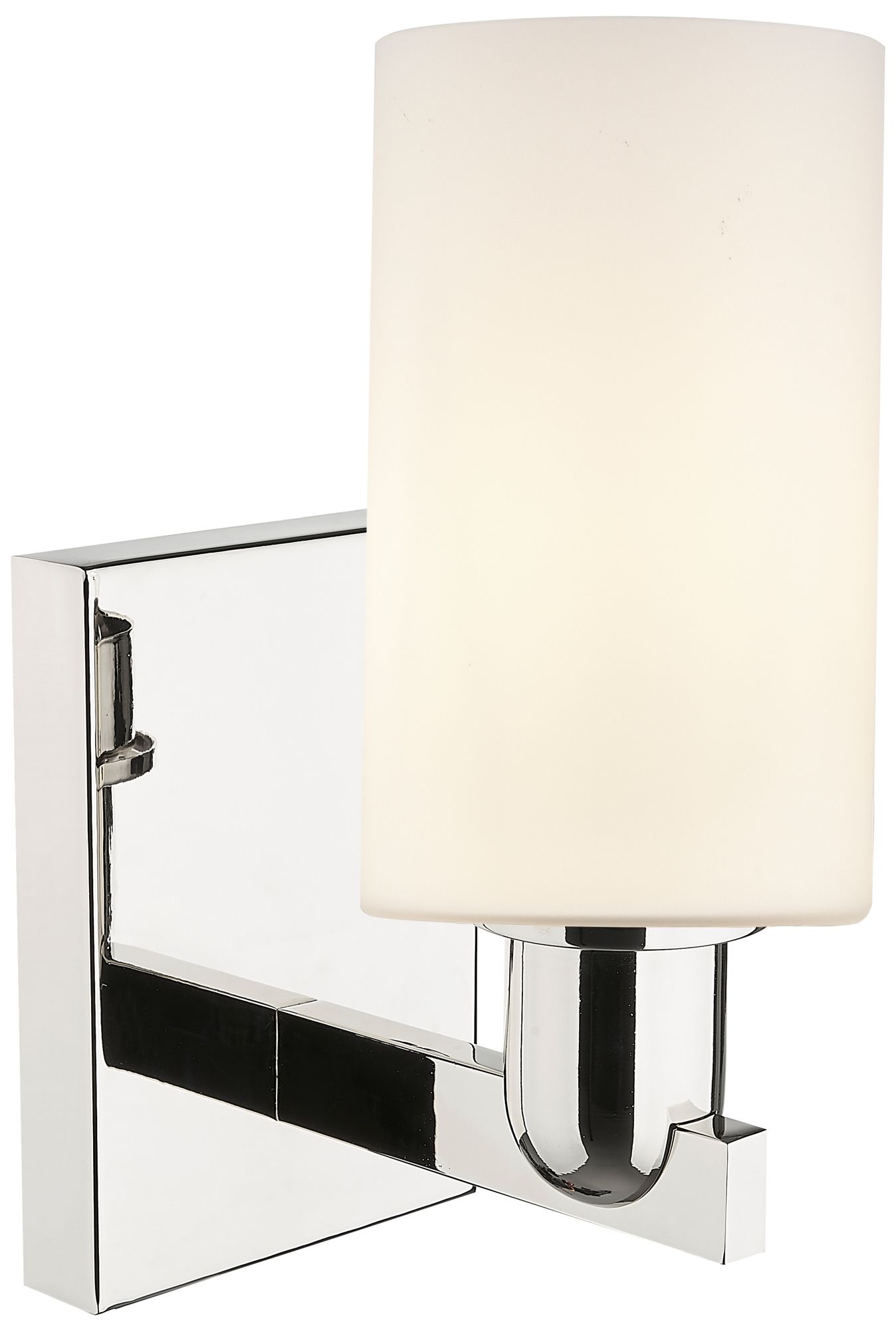 Image 2 Arcadia Clymer 11" High Polished Nickel Sconce With Matte White Shade more views