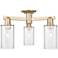 Arcadia Clymer 21"W 3 Light Bronze Semi.Flush Mount w/ Clear Shade