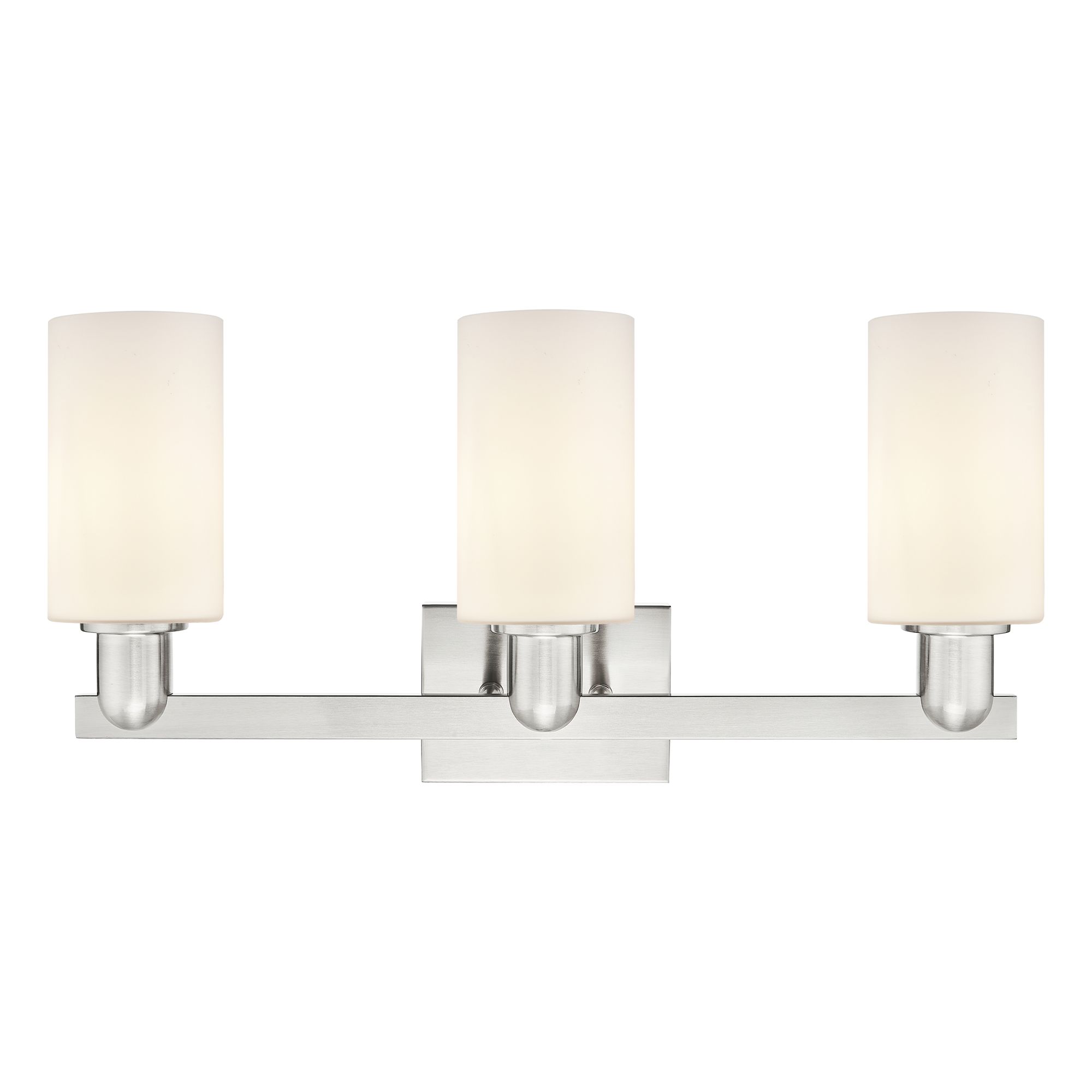 Image 2 Arcadia Clymer 23" Wide Satin Nickel 3-Light Bath Light more views