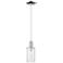 Arcadia Clymer 4"W Chrome Cord Hung Mini Pendant w/ Clear Shade
