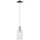 Arcadia Clymer 4"W Chrome Cord Hung Mini Pendant w/ Seedy Shade