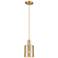 Arcadia Cobbleskill 5"W Bronze Cord Mini Pendant w/ Mercury Shade