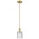Arcadia Cobbleskill 5"W Bronze Stem Mini Pendant w/ Clear Shade