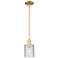Arcadia Cobbleskill 5"W Brushed Nickel Stem Pendant w/ Clear Shade