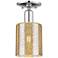 Arcadia Cobbleskill 5"W Chrome Semi.Flush Mount w/ Mercury Shade